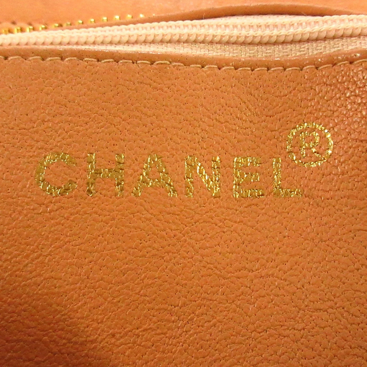 Lambskin Authenticated Bag Leather (Good) Women Orange Medallion Tote Tote Pre-Owned
