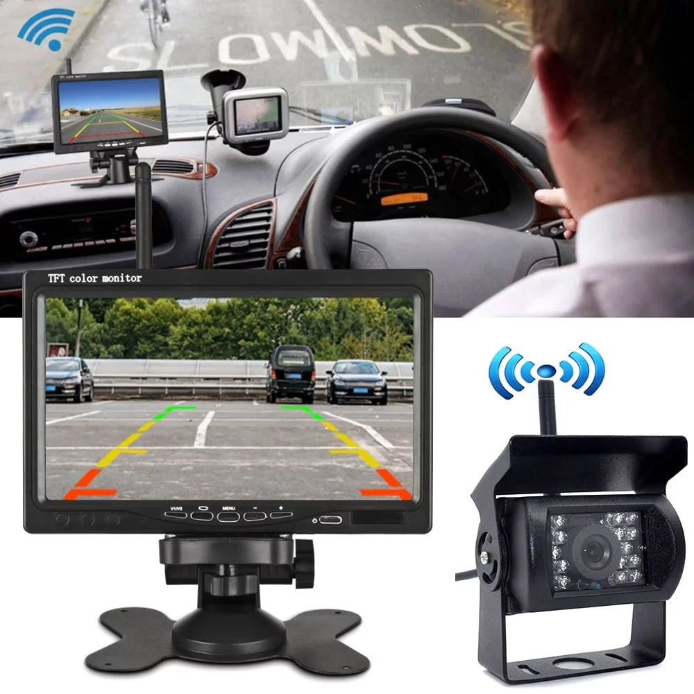 Vision Willstar Front Visualizer Engineering Rear Monitor Night Display Rear Assist Truck Vehicle Wireless Navigation 7 Truck Car Camera Car Car Function Monitor Inch Lcd Monitor Parking