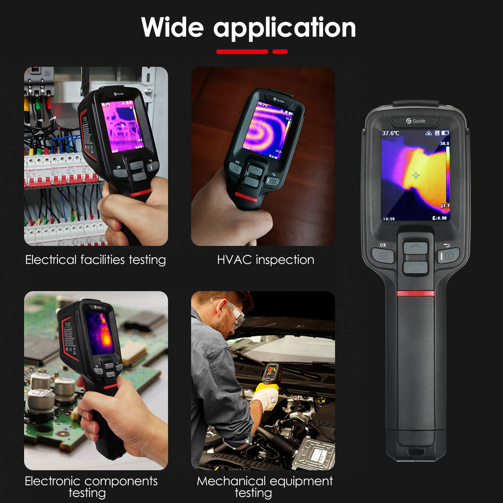 Hot Pixels Heating 120x90 Handheld Imager Camera Resolution Electrical Thermal Repair Infrared PCB T120 Floor Guide Car