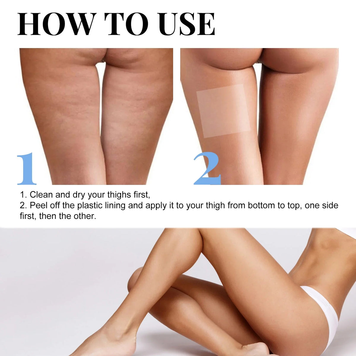 Thigh Sculpting Collagen Patch Eelhoe Thigh Lazy Tape, Lift Essence Tightening Patch,