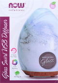 Ultrasonic USB Essential Swirl Now Foods, Glass Oil Diffuser