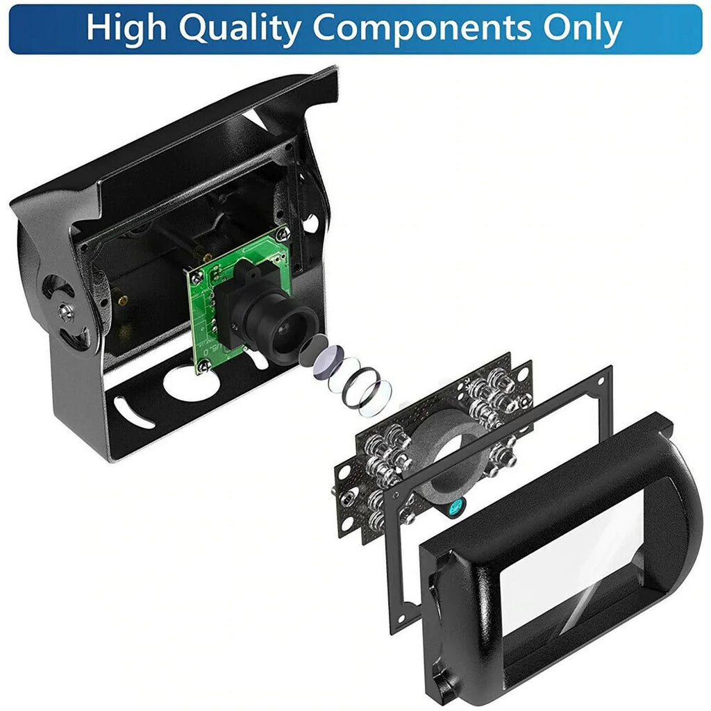 RV 18 12V/24V for parking TFT Monitor LED cable Truck Vision+32 reverse feet LCD Night Car IR 7inch with camera Bus Van Car system