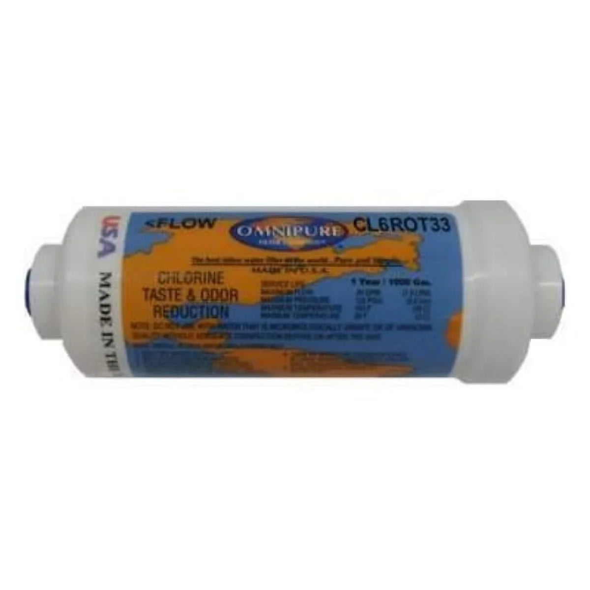 Carbon Inline K2328-JJ Cartridge T28 Omnipure 6" x GAC 2"