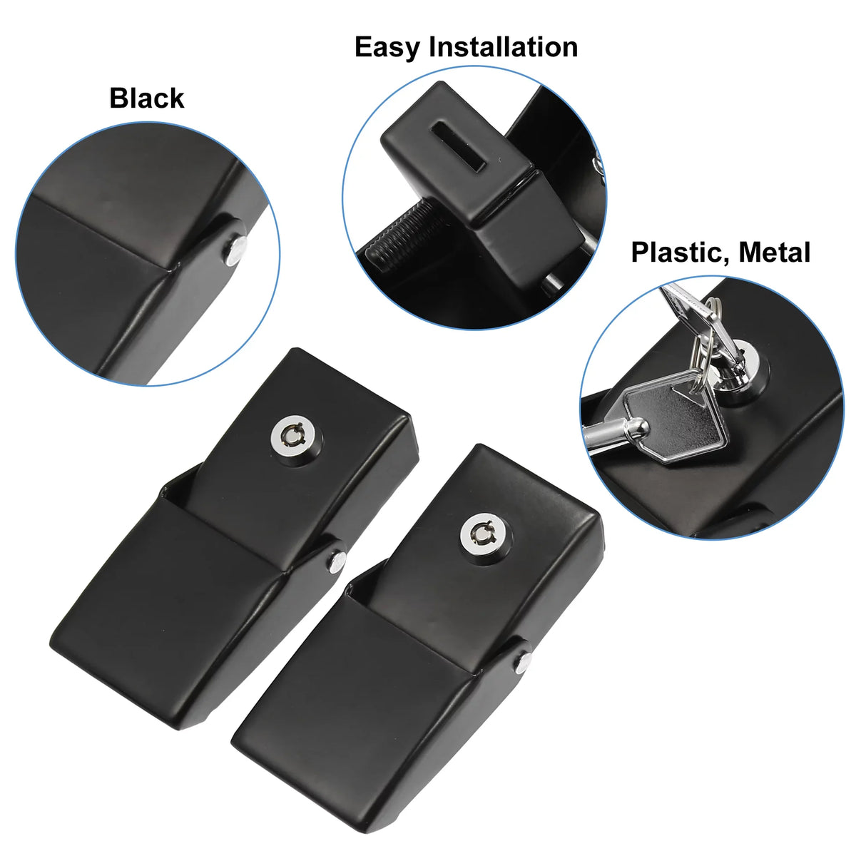 Hood for Hood JK JL Front Latches Locking Catch Pair Fit Wrangler 2007-2021 Unique 1 Jeep Black Bargains