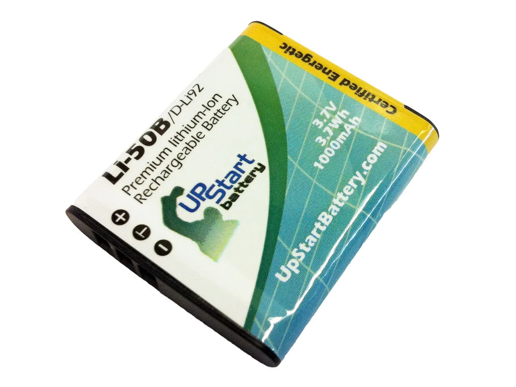 TG-830 2x Digital Battery Pack Battery (1000mAh, Camera for Compatible LI-50B Lithium-Ion) - 3.7V, Tough Olympus Compatible Olympus