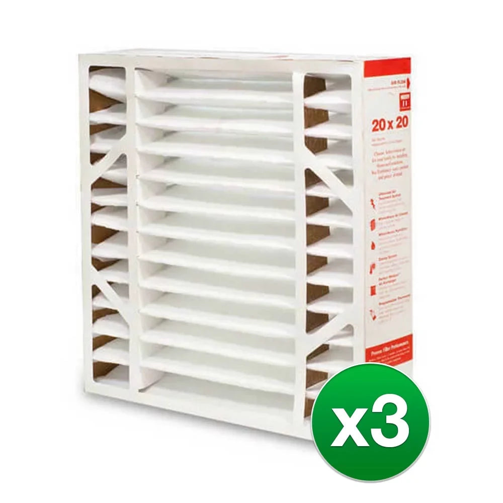 AC Pack) 20x20x5 Air Filter MERV (3 for Honeywell 11 FC100A1011 Replacement Furnance