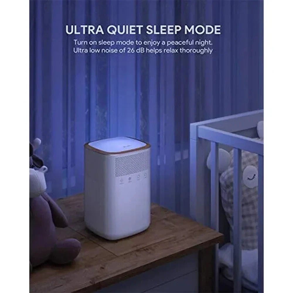 HEPA Filters Purifier for Air with Home Air LED - Light Device Bedroom PU-P02 3M True White Clean Night