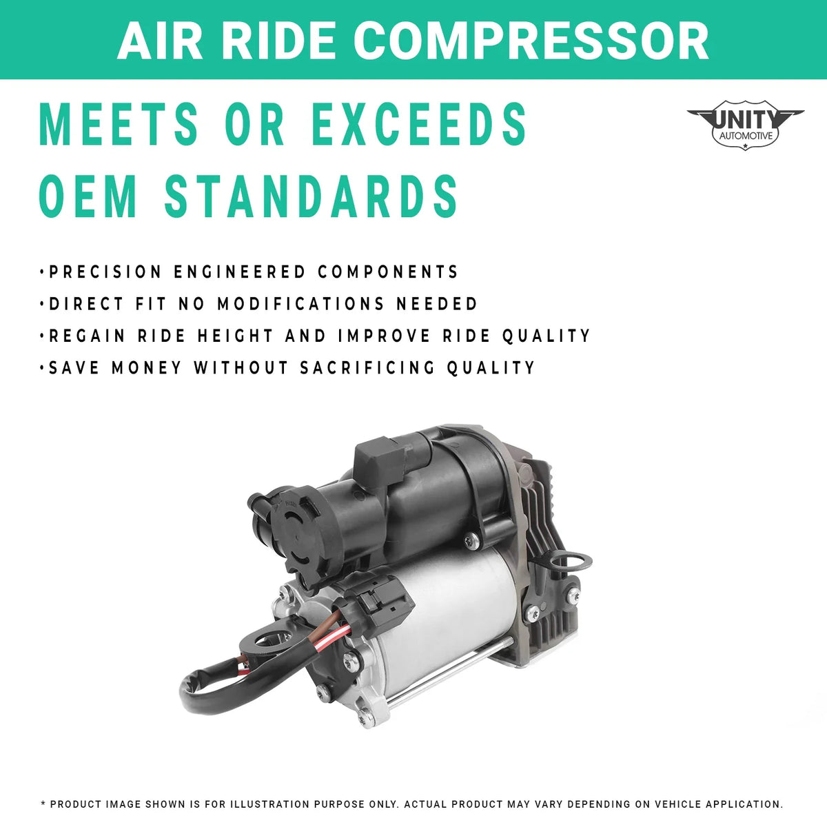 Unity 2011-2016 Air Compressor with Full 535i Cage Gran Turismo, Fits Automotive 20-025700-C BWM Suspension