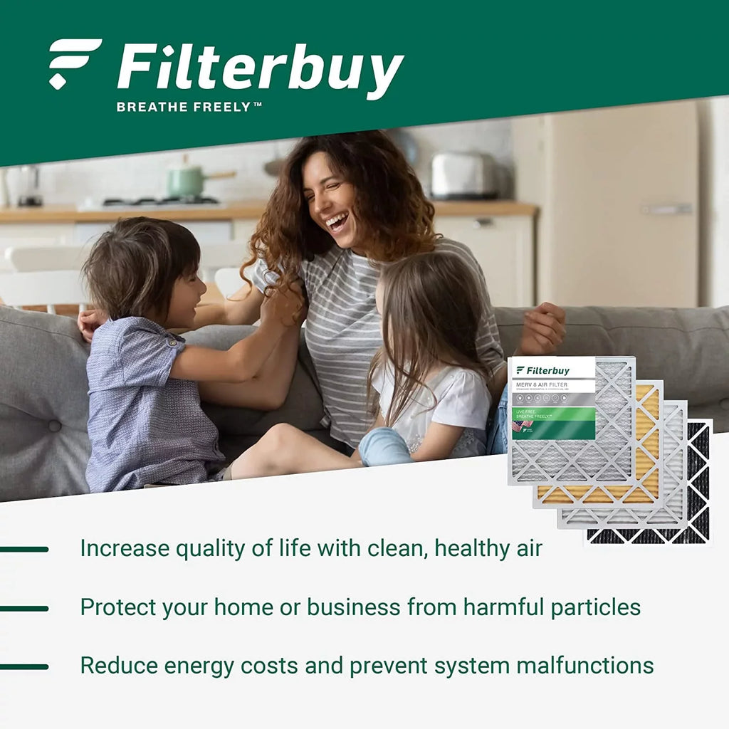 (12-Pack) Filters 11 Air AC Pleated MERV HVAC Filterbuy 14x20x1 Furnace