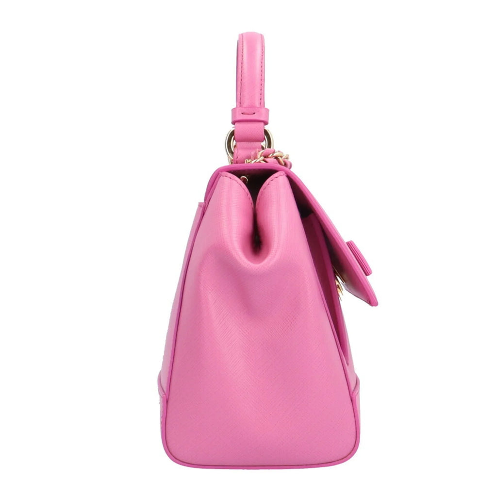 Ribbon Ladies Pink Pre-Owned BRB10010000013177 2way Shoulder F570 Vara EZ-21 Salvatore Bag Ferragamo (Good) Leather