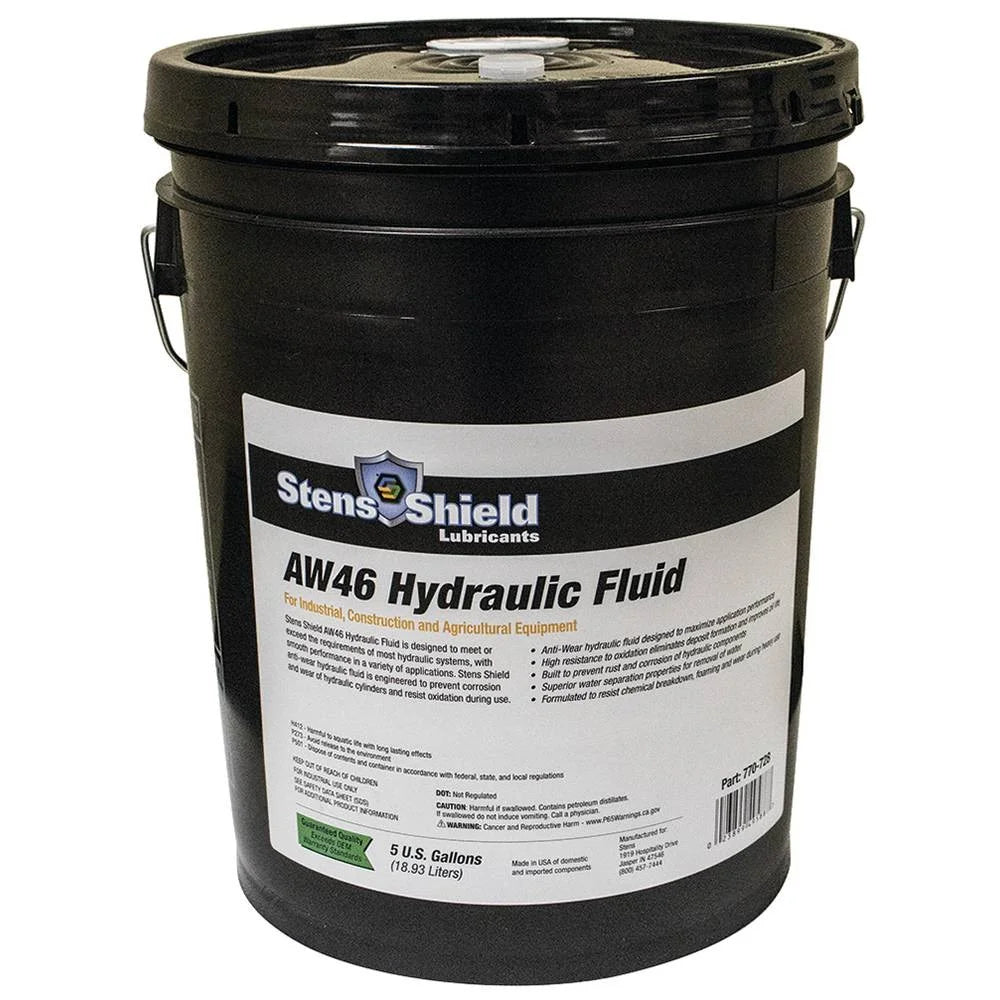 Gallon 770-728 5 pail Fluid for Hydraulic New AW46, Shield Stens