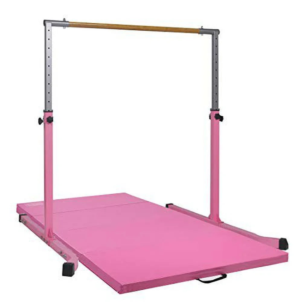 Star-TD Kids, Home Gym FT, Adjustable 5 Training 3-5 Kip Pink for Equipment Heavy-Duty Gymnastic Bar