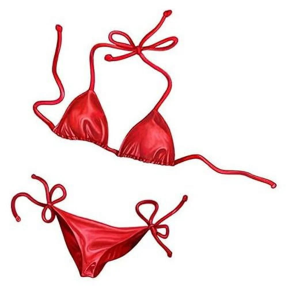 Swimming Porcelain Pool (25" Red 22") X Mosaic Bikini