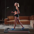 Speed Remote Treadmill dimension LED 47''L & Under for Office, Portable Home Capacity, Walking Small 0.6-3.8MPH Desk Jogging, Walking Seizeen 300lbs Pad, Control Display, for