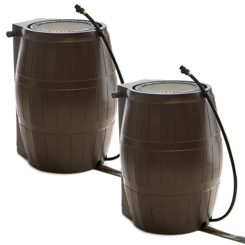 BPA FCMP 50-Gallon liquid Barrel, Rain Brown Free (2 exterior Home Pack)