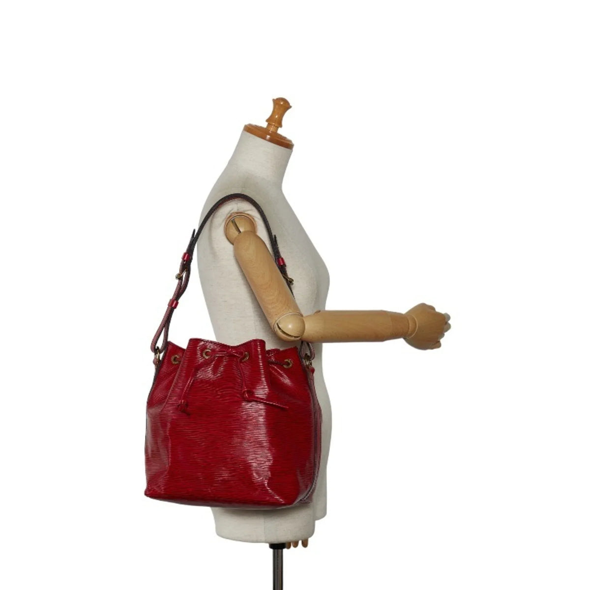 Epi Handbag Castilian Petit One M44107 Shoulder Pre-Owned Ladies (Good) Noe Leather Red Bag