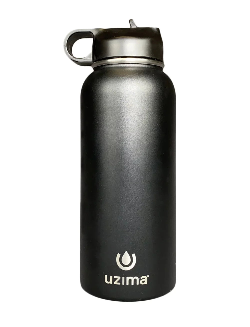 liquid Exterior. Large 32oz Z-Source and Bottle Uzima (Black) Purification Hiking, Camping, with liquid Double-Walled for Travel. on Go. Filtered - Backpacking, Stainless Capacity the Steel