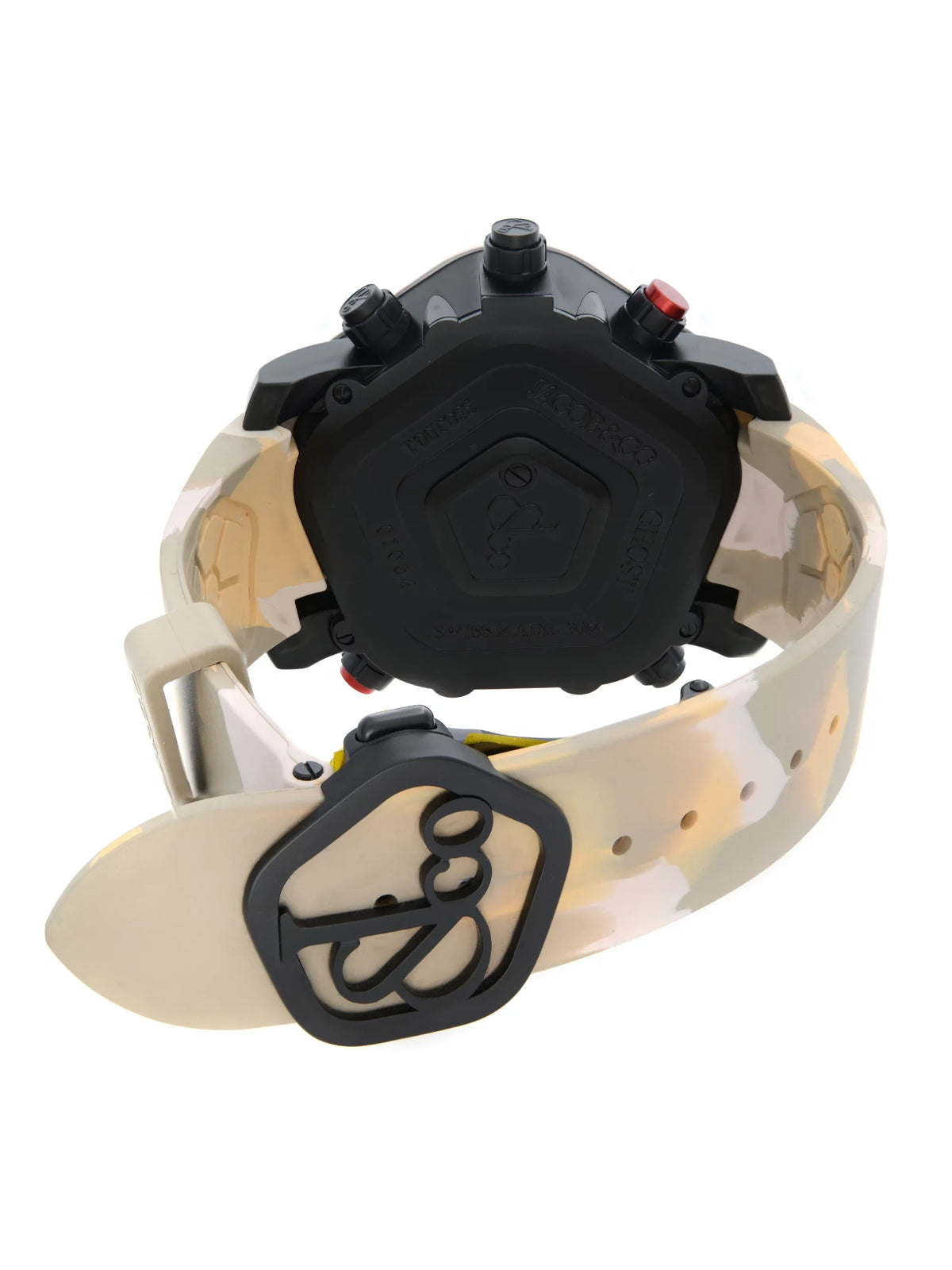 Camouflage Co. Watch Mens Quartz Jacob Ghost GH100.11.NS.PC.ANQ4D Carbon Bezel &