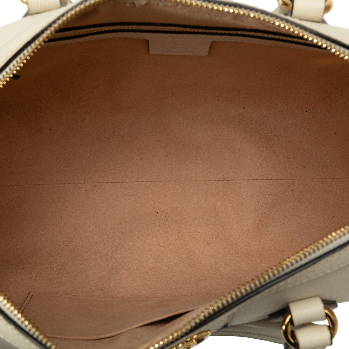 Leather Authenticated Pre-Owned Unisex Calf White Satchel (Good) Ophidia