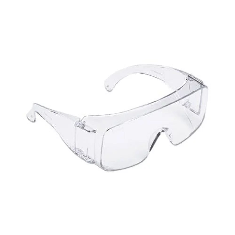 20/Box Safety V Fits Guard Most, Frame/Lens, Clear Tour One Glasses dimension