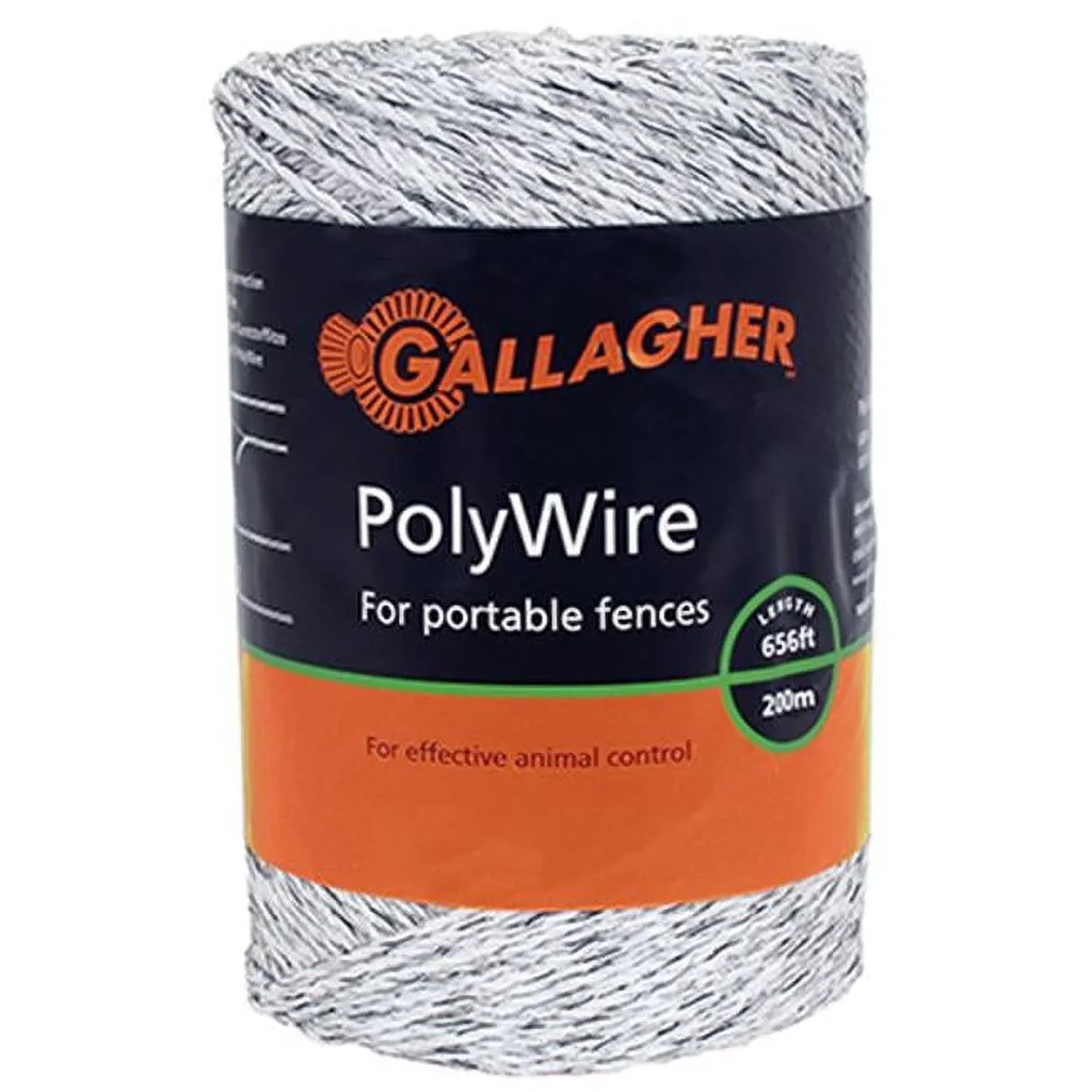 Polywire, Ultra G62004 Quantity Gallagher Electric - Fence 1/16-In. 656-Ft. 1 White, x