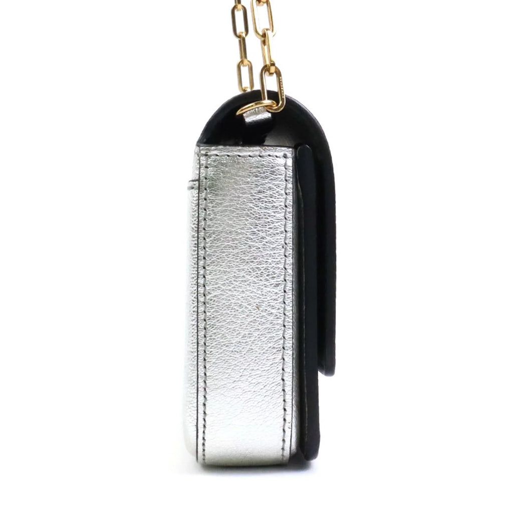 Burberry (Good) diagonal ladies bag Pre-Owned BURBERRY shoulder leather silver