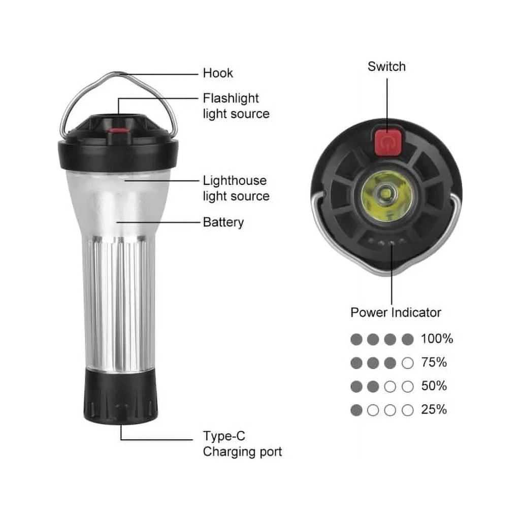 Lantern Emergency Goal 5 With Blackdog Lamp Lighting To Similar Base Lantern Magnetic Flashlights 3000Mah Zero Led Camping Modes