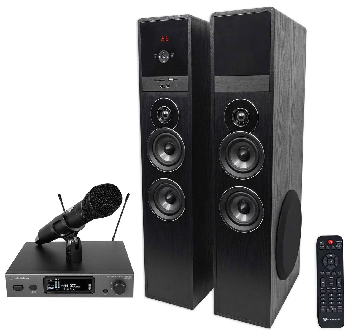 ATW-3212/C710DE2 Speaker Mic+Tower Audio Home Wireless Theater Handheld Technica