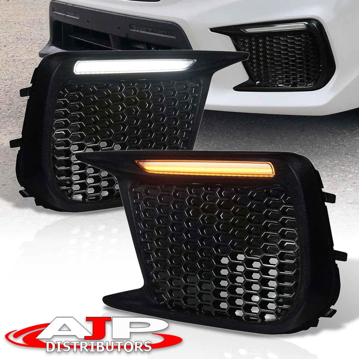Bezel Pair STI 2021 2019 Sequential Amber Lamps 2018 Subaru Running Compatible/Replacement AJP WRX 21 Signal For Blinker Switchback 20 Fog LED 2020 Turn Lights DRL 19 Kit Distributors 18 Set Indicator