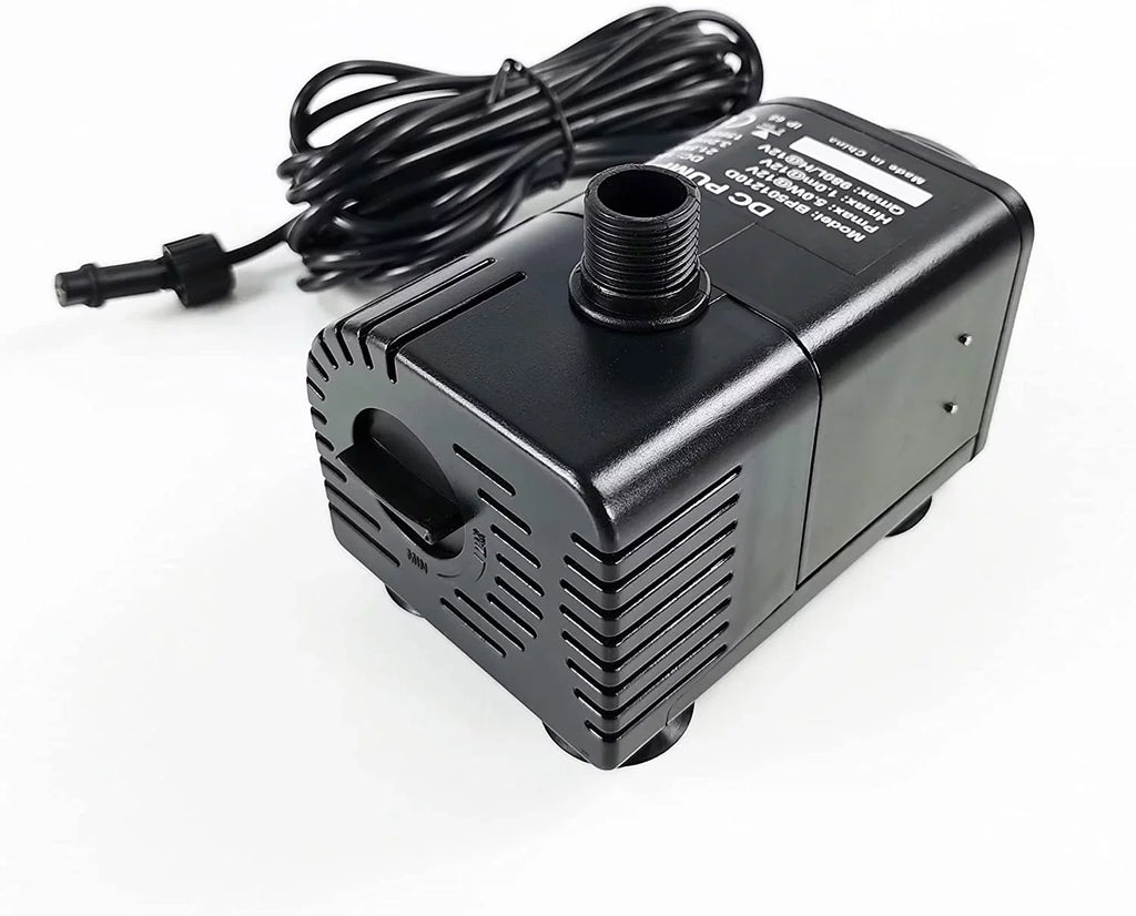 and 25W Battery) 370GpH Aquarium Solar Backup Solar Pump Pond, (No liquid Fish Pump 25W Protection Fountain, Panel with KIT: 18V DC Dry-Run liquid for
