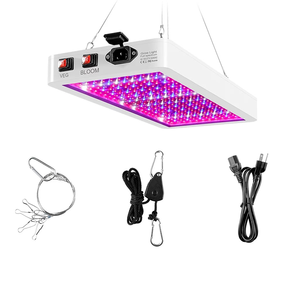 Ideal IP65 Switch Greenhouse Grow Aibecy Seedlings Spectrum 2000W Dual for Waterproof for Full Light Plants LED Indoor Flowers