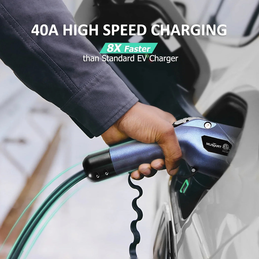 cord, warranty NEMA MUSTART 14-50P, charging 25 Wallbox Charging EV 3 Level - 40Amp, ft 240V, yr product 2 station