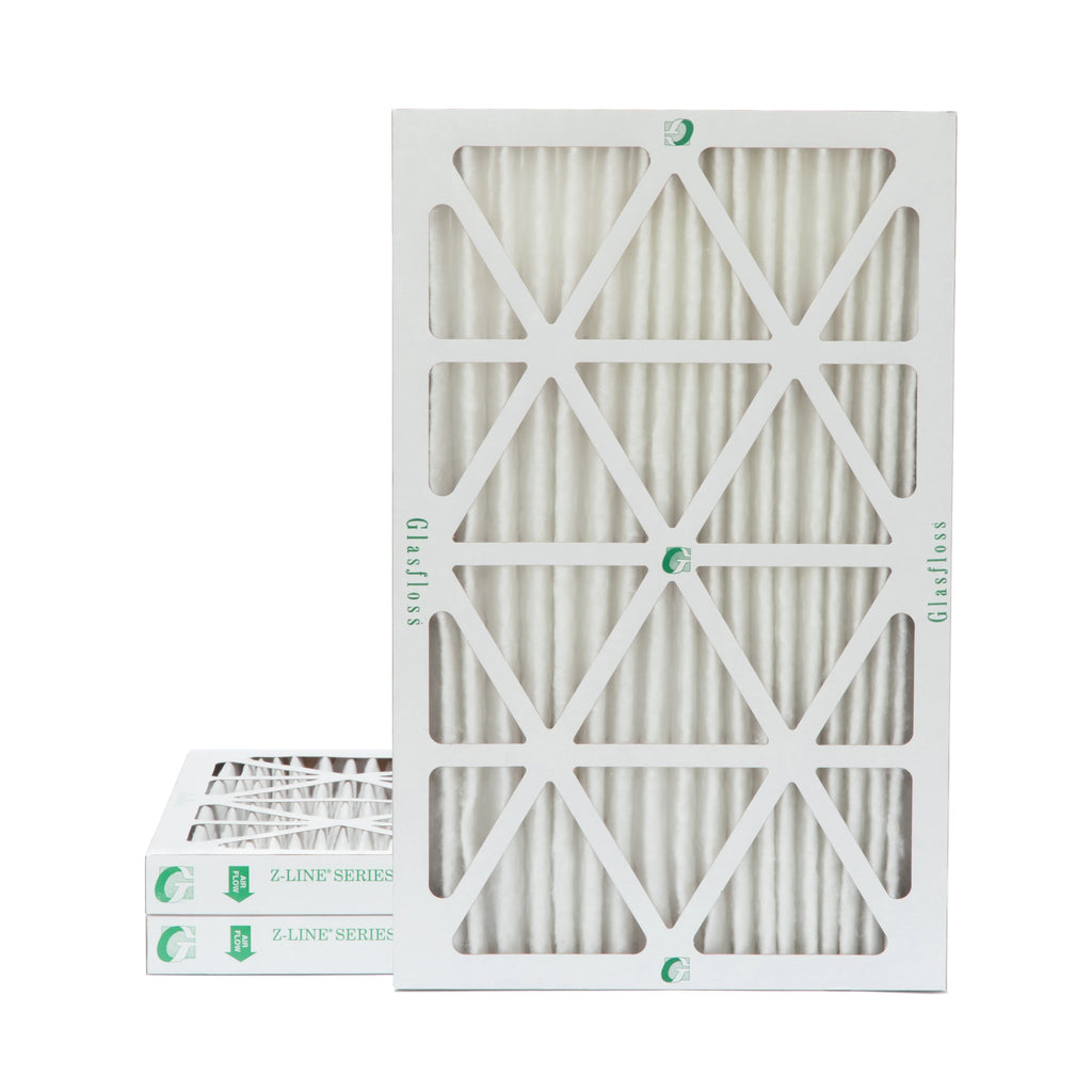 1-3/4 Glasfloss. 24-1/2 dimension: Inch by Pack 15-1/2 of 16x25x2 Air Actual MERV 10 x Pleated x 3 Filters 2"