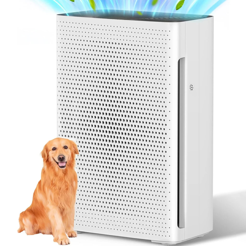 Speed, Air Sleep Quiet 410 - Mode Olansi Fan Adjustable ft Purifier sq. High - CADR, HEPA Coverage,White Ultra