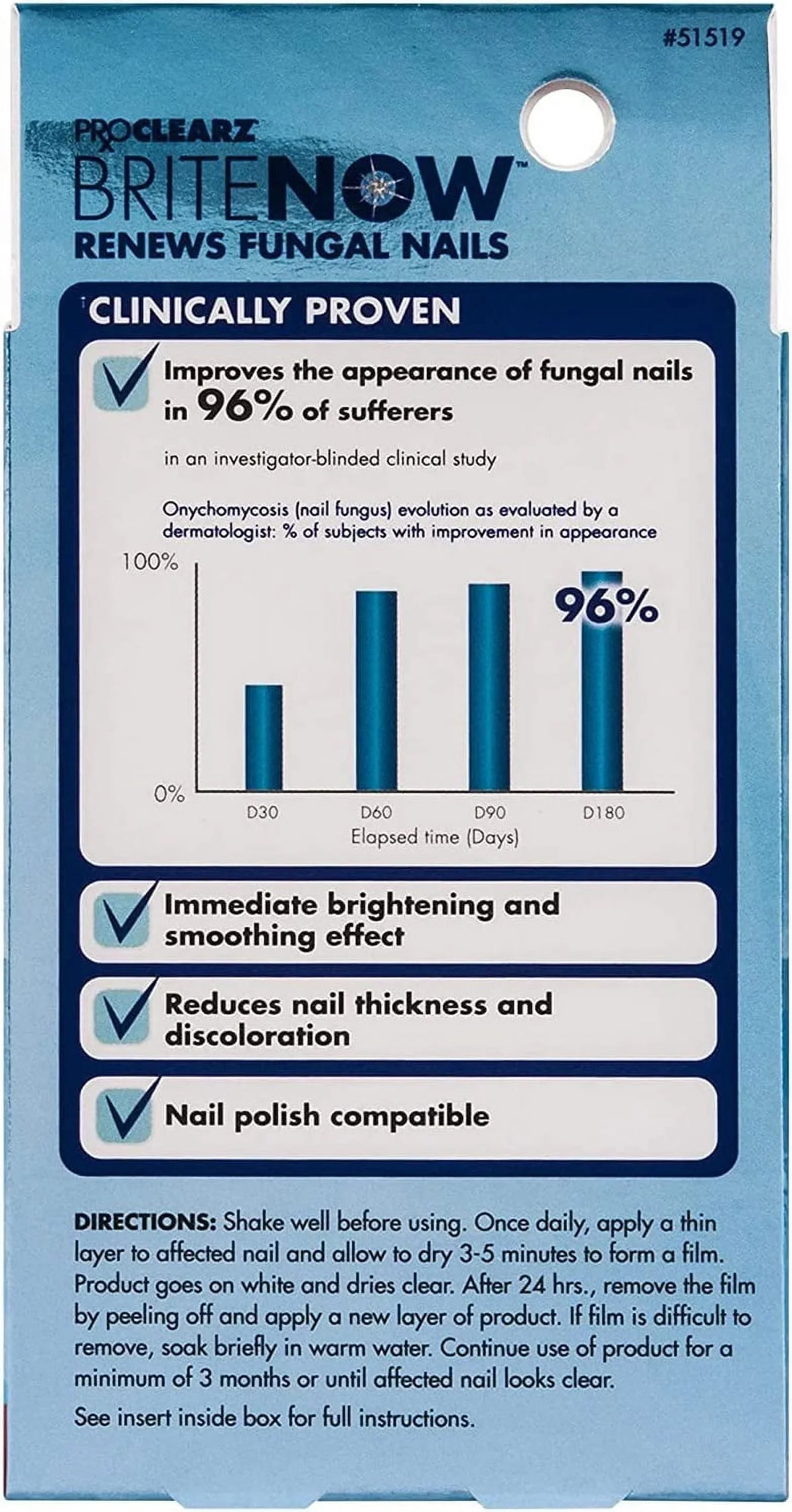 Nail Nail Peel-Away Treatment, Technology, Damaged The Repair, Now Smoothing Ounce Restores ProClearz Discolored Of & Nails, Brightening & Appearance Brite 0.5