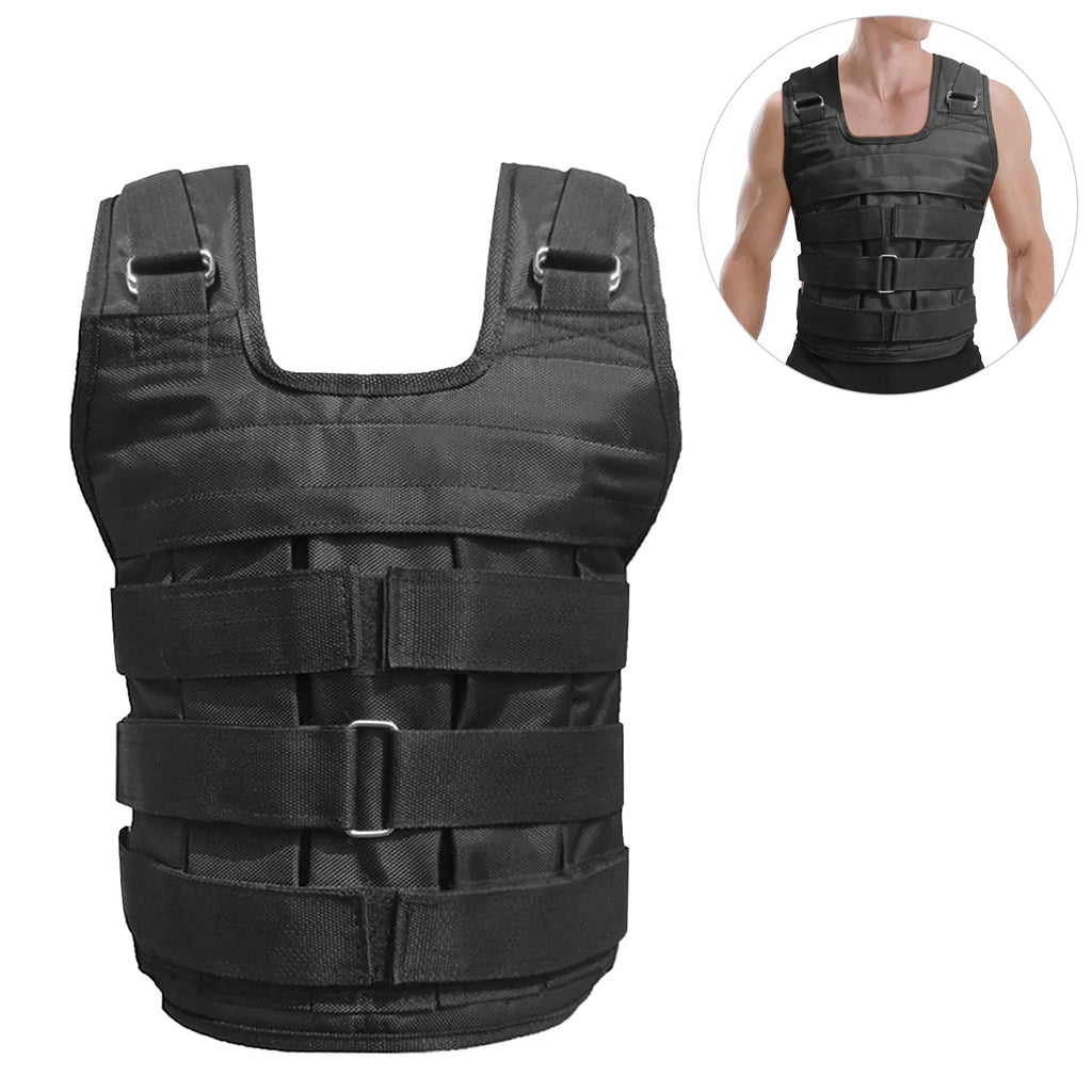Oxford Weighted Loading Adjustable Weight Strength (Empty) Cloth Weight Training Vest Load Jacket moobody Exercise 50kg Max.