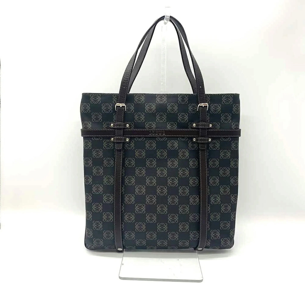 (Good) Pre-Owned x Gray Bag Tote Brown LOEWE Anagram