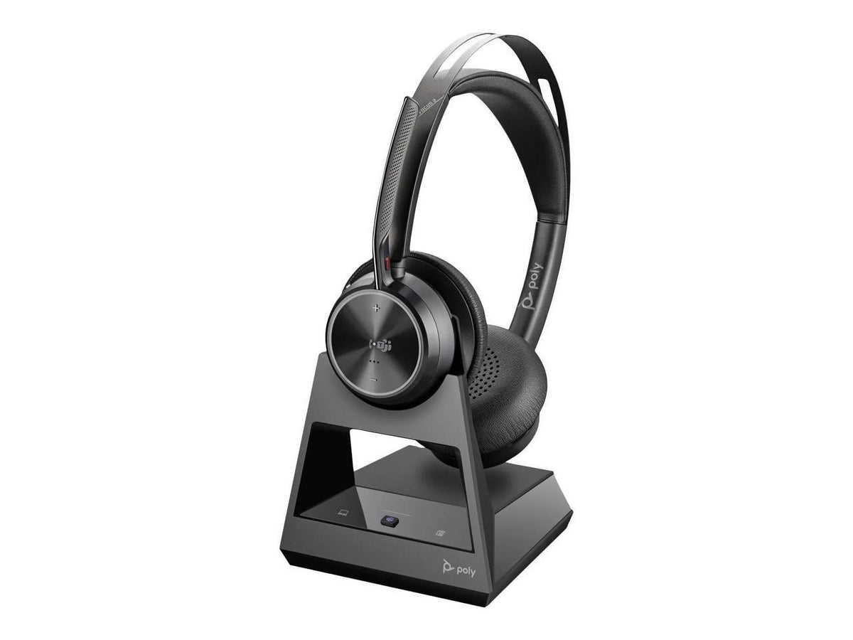 On-ear Wired/Wireless kHz Stand Binaura... - 20 Poly 20 Hz Voyager Type Stereo Focus Assistant, Microsoft Siri Headset - - 298.6 USB C - - ft - - - - Charge 2-M Certified - With Bluetooth Teams