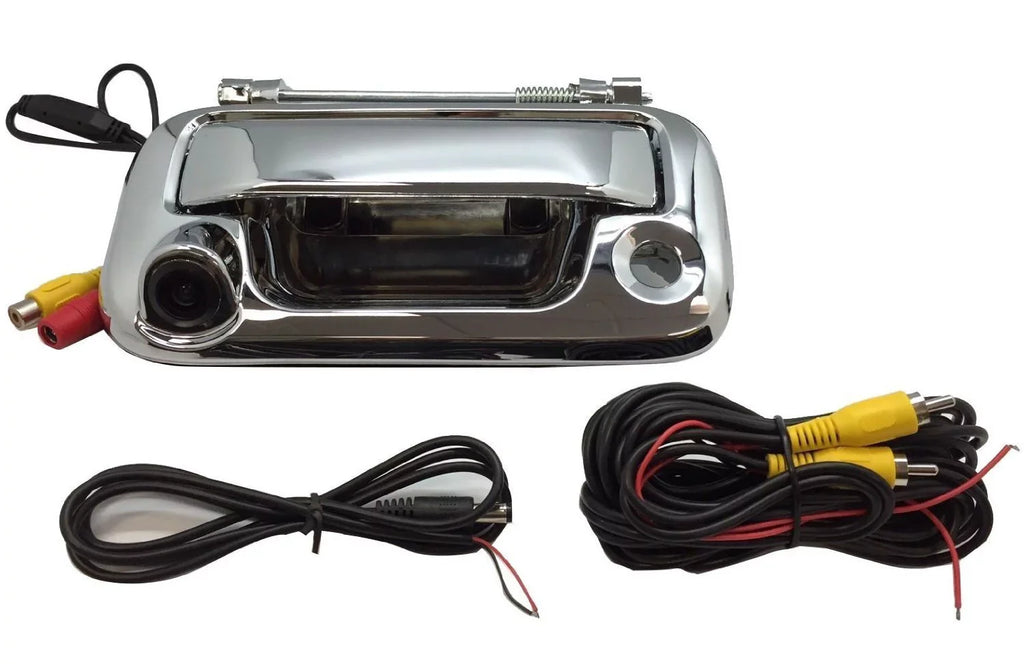 F150-F550 (05-16) Metal Backup Handle for Camera Tailgaters Chrome with Master Tailgate