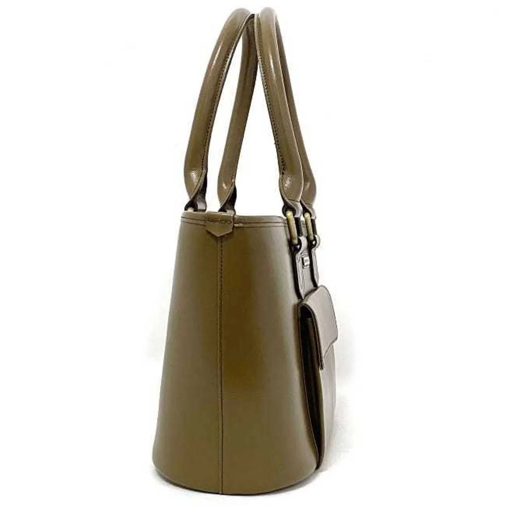 BURBERRY bag beige handbag brown tote PVC Burberry (Good) ladies leather Pre-Owned