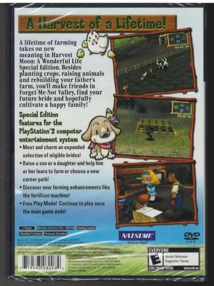 Life US Sealed Harvest (Brand Wonderful New Moon: Version Factory A PS2