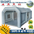 Inflatable 23x13x8FT Tent Portable Workstation Car Booth Paint Mobile Spray New