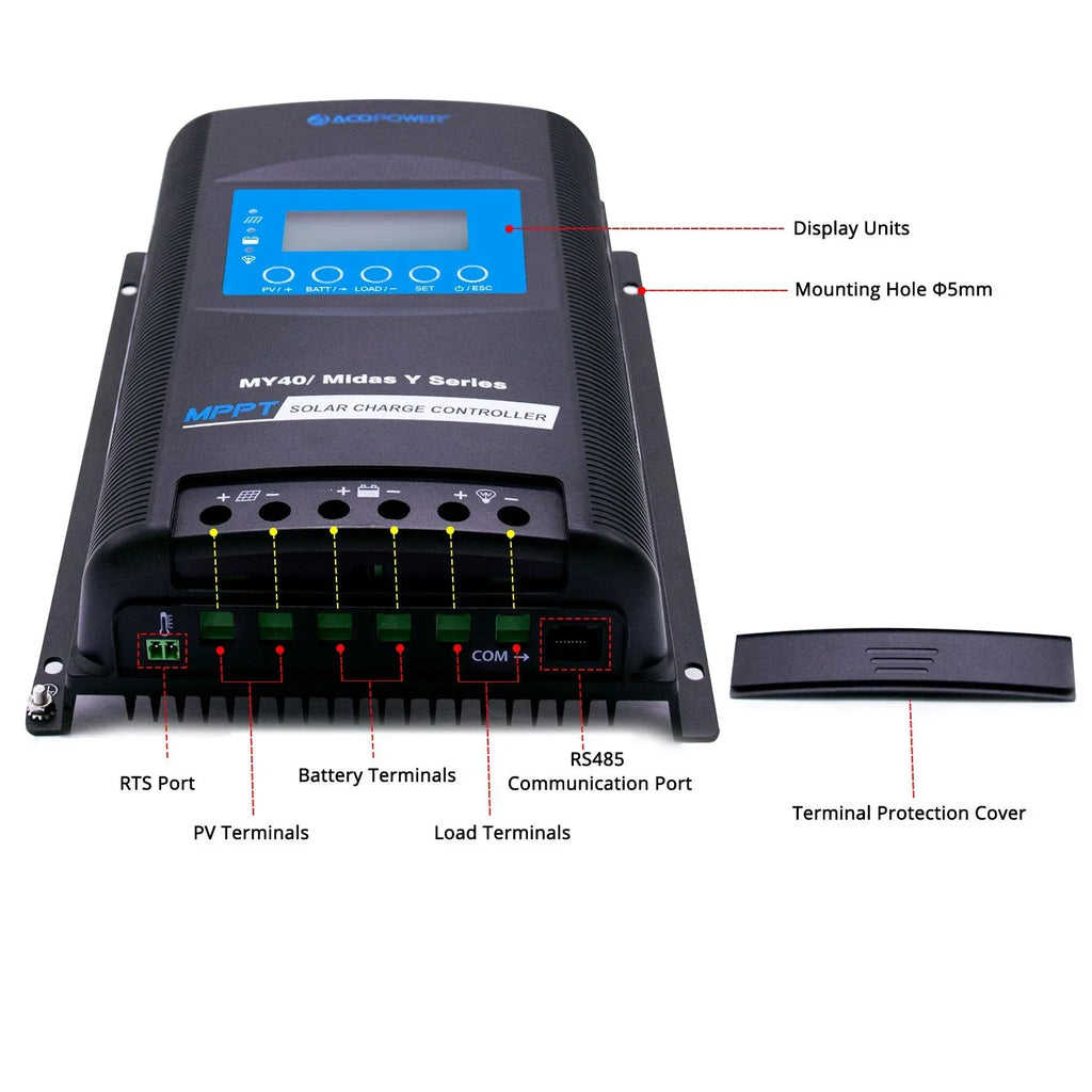 Charge Controller Solar Amp 50 ACOPower MPPT Power