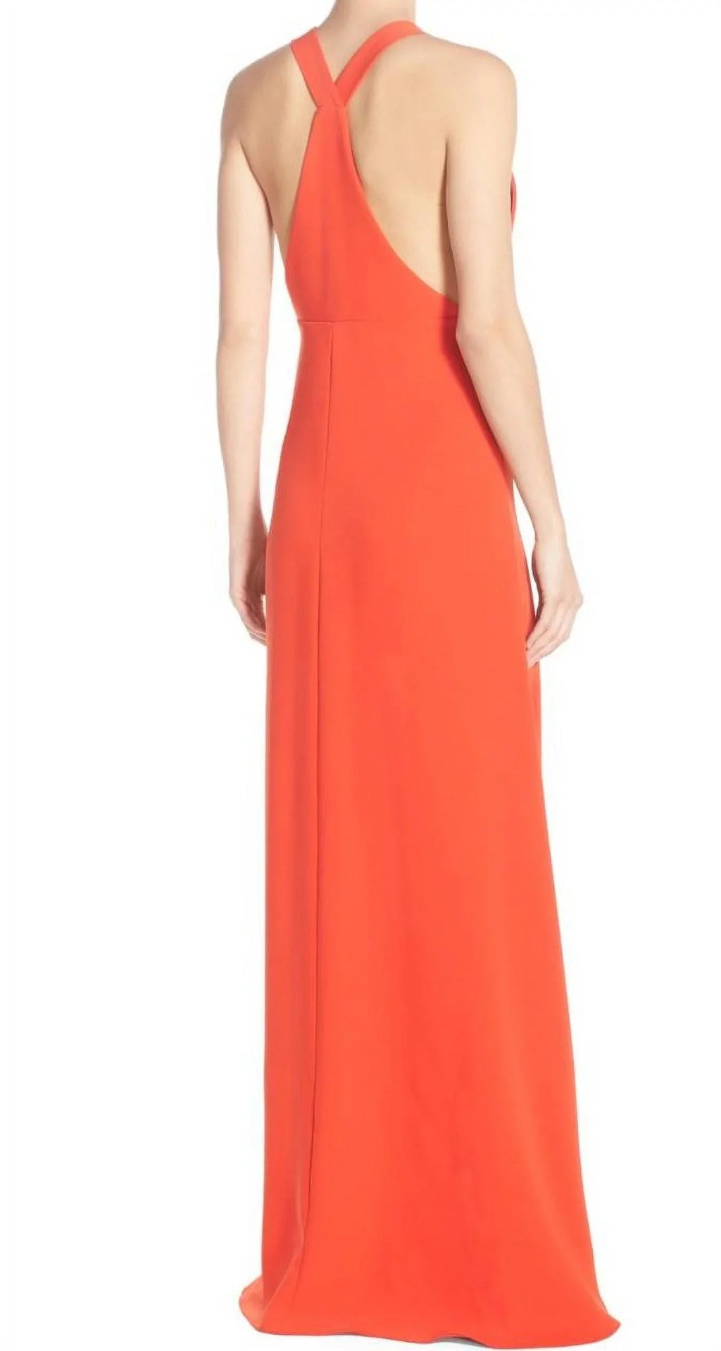 outfit 8 Orange NEW Jill Gown Jill Straight-Neck dimension Womens Stuart