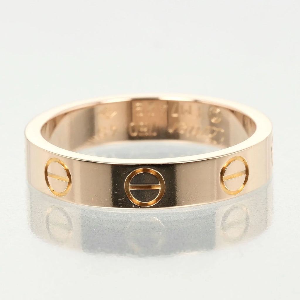Ring (Good) K18 Approx. Wedding Pre-Owned Gold, Pink Love PG Cartier I132124020 3.6g 9, dimension