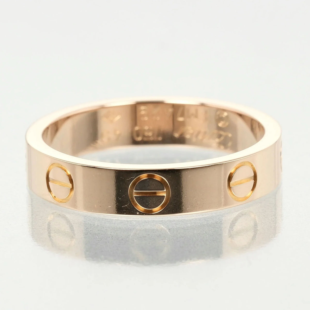 Ring (Good) K18 Approx. Wedding Pre-Owned Gold, Pink Love PG Cartier I132124020 3.6g 9, dimension