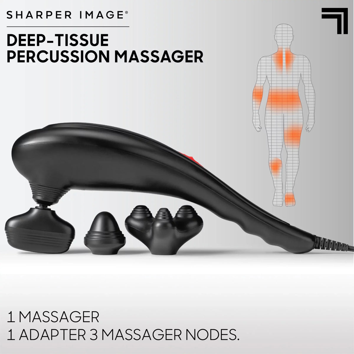 and and with Kneading Interchangeable Back Relaxation and with Sensation, Massage Heads, Soothing Personal Nodes for Heat, Neck Sharper Swappable Massager Image® Calming Deep-Tissue