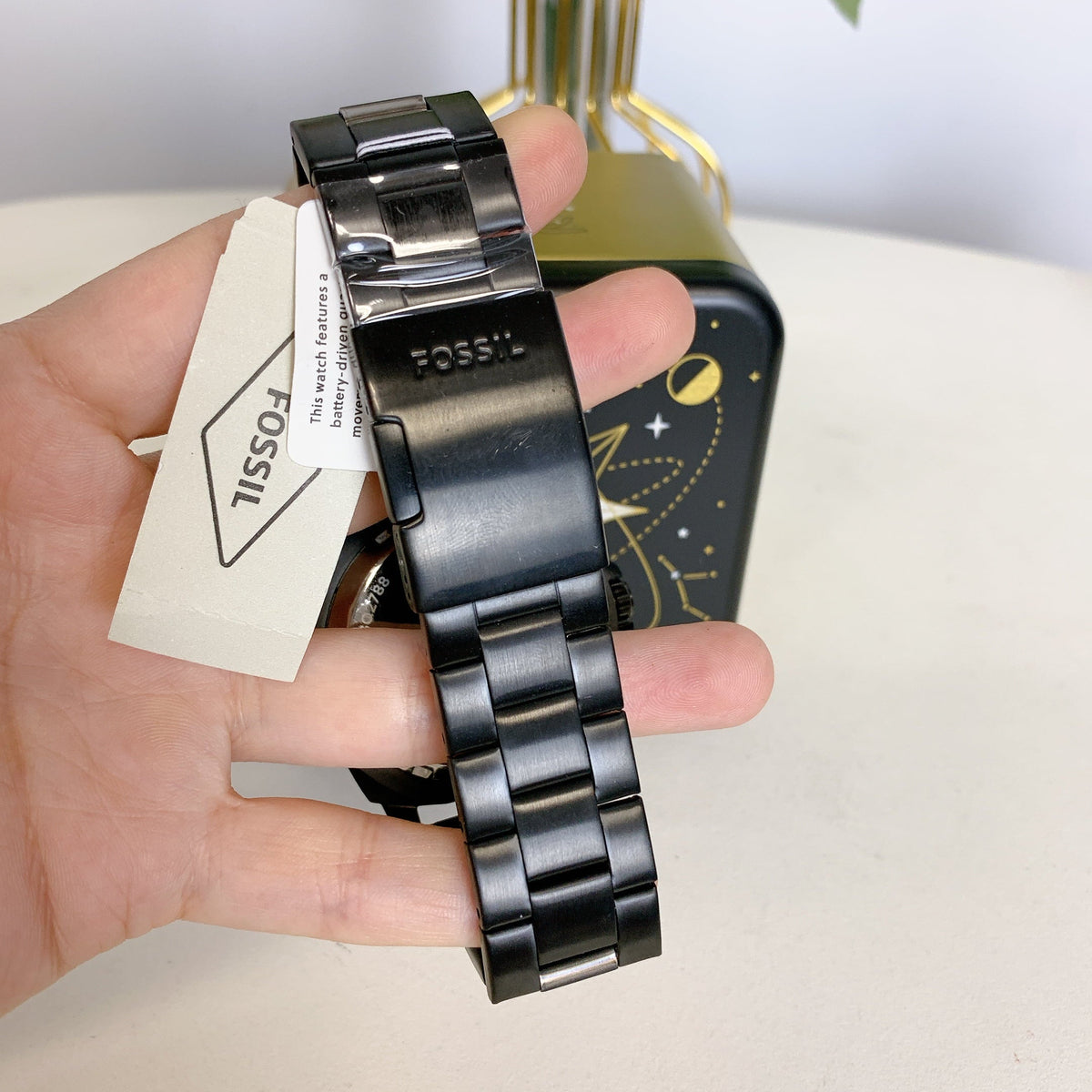 Fossil Black Stainless Watch BQ2788 Privateer Steel Twist