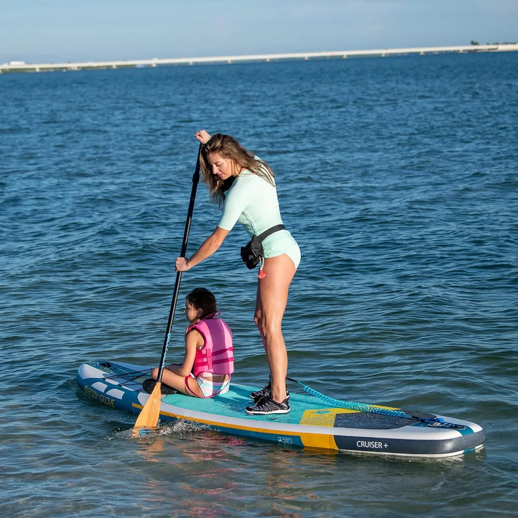 Board Stand Package, Up Cruiser Paddle Inflatable Glove Body White/Blue