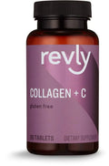 Collagen Revly 2500 Collagen 90 C, Tablets, Peptides Vitamin Serving, per 1 Peptides mg Month + Supply